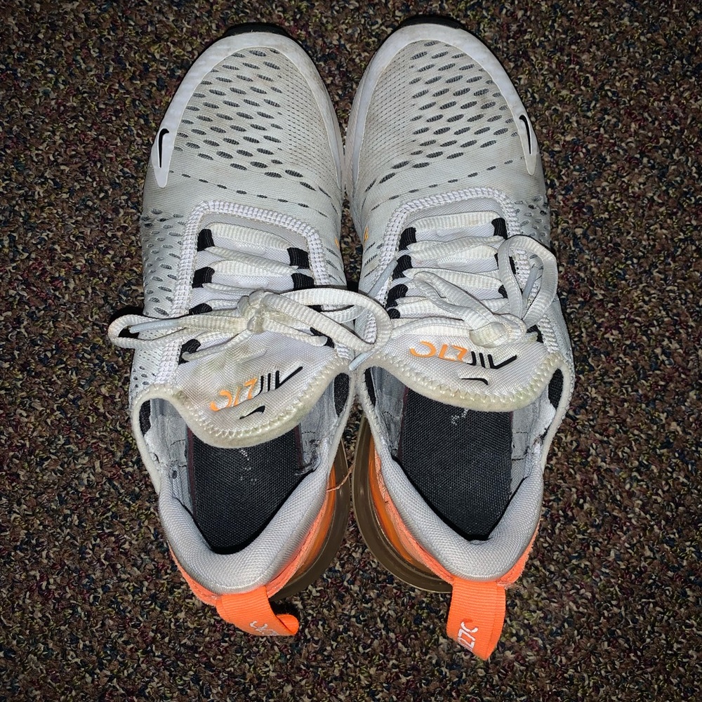 Nike Air Max 270 White and Orange Women’s size 7